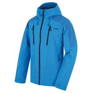 Husky Sevan M XXL, neon blue Pánská softshell bunda