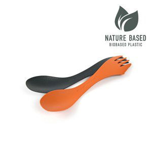 Light my fire Spork original BIO 2-pack rustyorange/slatyblack Cestovní příbor