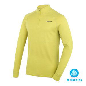 Husky Aron Zip M S, lime green Pánská merino mikina