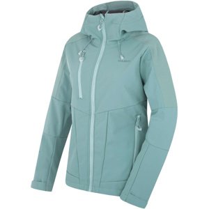 Husky Sevan L S, grey green Dámská softshell bunda