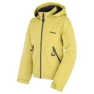 Husky Salex K 164, lime green Dětská softshell bunda