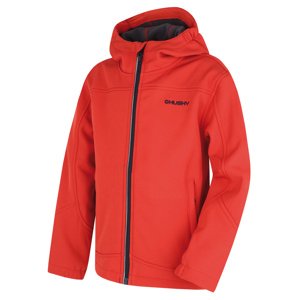 Husky Simbo K 140, red Dětská softshell bunda