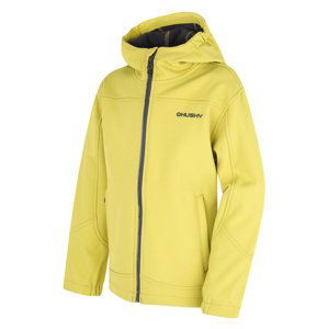 Husky Simbo K 164, lime green Dětská softshell bunda