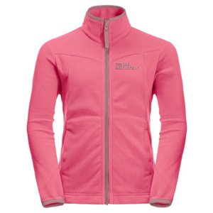 Jack Wolfskin Sandpiper K 128, pink lemonade Dětská bunda na zip