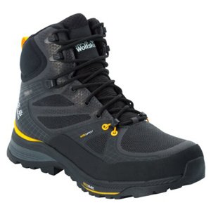 Jack Wolfskin Force Trekker Texapore Mid EU 42, black/burly yellow Pánské boty