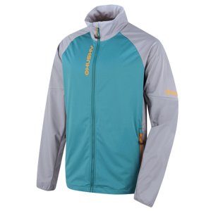 Husky Suli M XL, grey/mint Pánská softshell bunda