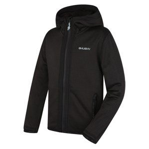 Husky Artic Zip K 164, black Dětská mikina s kapucí