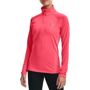 Triko s dlouhým rukávem Under Armour Tech 1/2 Zip - Solid-PNK