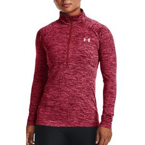 Triko s dlouhým rukávem Under Armour Tech 1/2 Zip - Twist-PNK