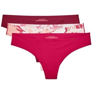 Kalhotky Under Armour PS Thong 3Pack Print-PNK