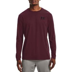 Triko Under Armour UA SPORTSTYLE LEFT CHEST LS-RED