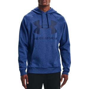 Mikina s kapucí Under Armour UA Rival Fleece Big Logo HD-BLU