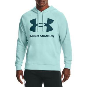 Mikina s kapucí Under Armour UA Rival Fleece Big Logo HD-BLU