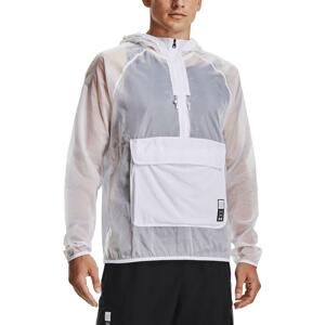 Bunda s kapucí Under Armour UA Run Anywhere Anorak-WHT