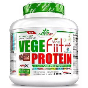 Proteinové prášky Amix Amix Vege-Fiit Protein-2000g-Double Chocolate