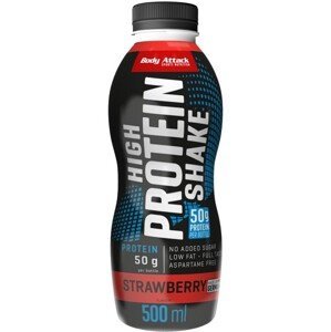 Proteinové nápoje a smoothie Body Attack Body Attack High Protein Shake Příchuť Jahoda - 500 ml