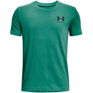 Triko Under Armour UA SPORTSTYLE LEFT CHEST SS-GRN