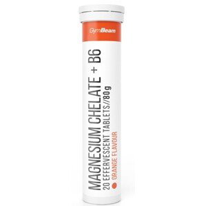 Tablety GymBeam Magnesium chelate + B6 - GymBeam Orange