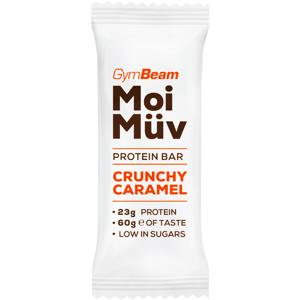 Proteinové tyčinky a sušenky GymBeam Proteinová tyčinka MoiMüv - GymBeam 60 g - crunchy caramel