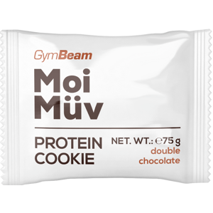 Proteinové tyčinky a sušenky GymBeam MoiMüv Protein Cookie - GymBeam double chocolate - 75 g