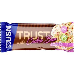 Proteinové tyčinky a sušenky USN Trust Cookie Bar white chocolate raspberry 60g