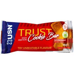 Proteinové tyčinky a sušenky USN Trust Cookie Bar (speculoos caramel 60g)