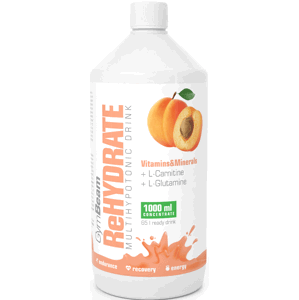 Iontové nápoje GymBeam ReHydrate 1000 ml - GymBeam apricot