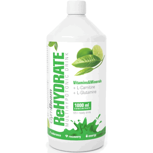 Iontové nápoje GymBeam ReHydrate 1000 ml - GymBeam green tea lime