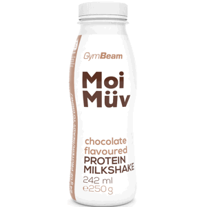 Proteinové nápoje a smoothie GymBeam MoiMüv Protein Milkshake - GymBeam 242 ml - chocolate