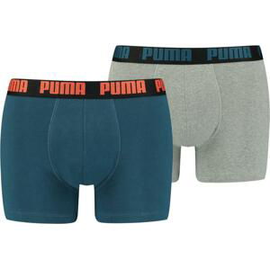 Šortky Puma  Basic Boxer 2er Pack Blau Grau F299