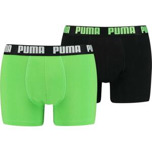 Šortky Puma  Basic Boxer 2er Pack Grün Schwarz F304