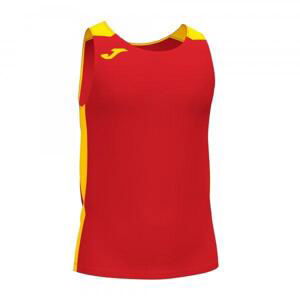 Joma Record II Tank Top Red Yellow 2XL