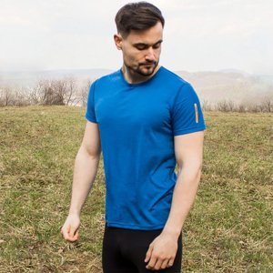 TERMOVEL Pánské tričko WOOL FJORD KRR BARVA: modrá, VELIKOST: L