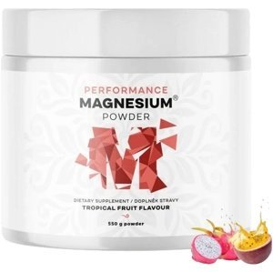 BrainMax Performance Magnesium Powder 550 g - Tropické ovoce