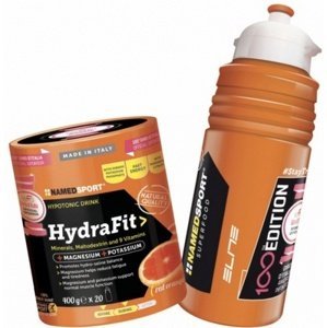 NamedSport Hydra Fit 400 g + bidon elite 100 let Giro  - červený pomeranč