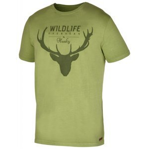 Husky Deer M XL, tm.zelená Pánské triko