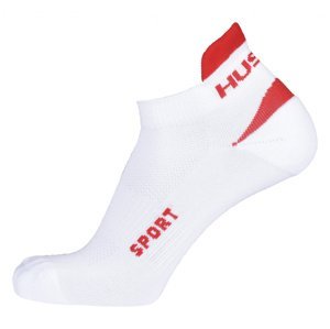 Husky  Sport XL (45-48), bílá/červená Ponožky