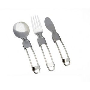 Rockland Folding cutlery set 3 ks nerez Cestovní příbor