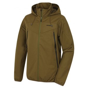 Husky Sonny M L, tm.khaki Pánská softshell bunda