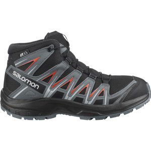 Salomon  Xa Pro 3D mid cswp EU 36, Black/Stormy Weather/Cherry Tomato Dětské boty