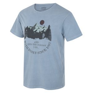 Husky Tee Forest M S, sv. modrá Pánské bavlněné triko