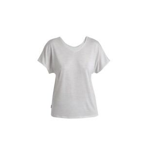 ICEBREAKER Wmns Drayden Reversible SS Top, Ecru Heather velikost: M