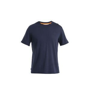 Pánské merino triko krátký rukáv ICEBREAKER Mens Merino Linen SS Tee, Midnight Navy velikost: L