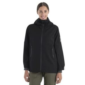 Dámská merino bunda ICEBREAKER Wmns Merino Shell+ Peak Hooded Jacket, Black velikost: L