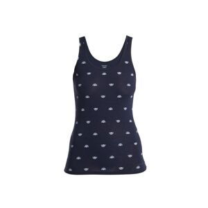 ICEBREAKER Wmns Merino Siren Tank Shine AOP, Midnight Navy/Aop velikost: L