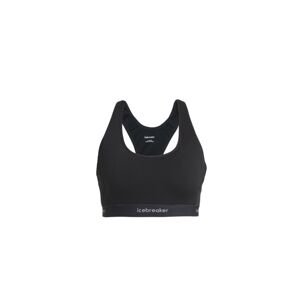 ICEBREAKER Wmns Merino 125 ZoneKnit™ Racerback Bra, Black velikost: L