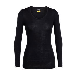 dámské merino triko ICEBREAKER Wmns 175 Everyday LS Scoop, Black velikost: S