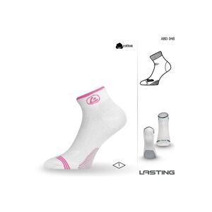 Lasting ABD ponožky pro aktivní sport 048 bílá Velikost: (42-45) L ponožky