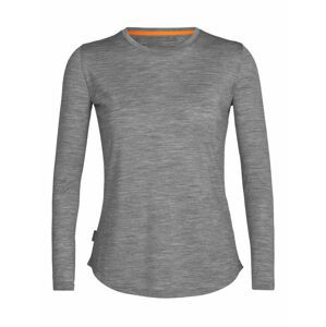 dámské merino triko dlouhý rukáv ICEBREAKER Wmns Sphere II LS Tee, Metro Heather (vzorek) velikost: S