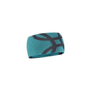 MONTURA Merino Logo Band, Turquoise/Graphite Blue velikost: M